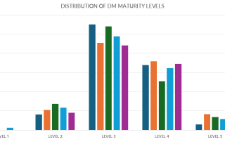 Figure 4: Trends in Data Management (DM) maturity levels among respondents.