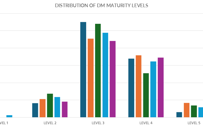 Figure 4: Trends in Data Management (DM) maturity levels among respondents.
